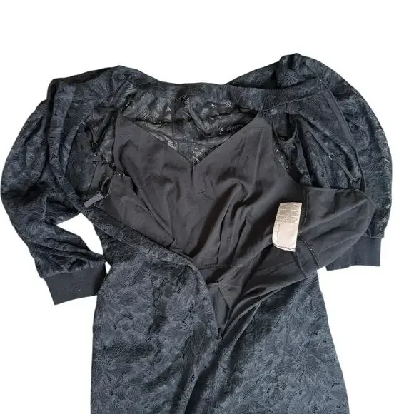 BCBG Lace Puff Sleeve Jumpsuit XS